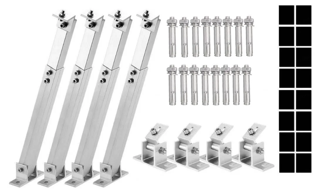 Kit de Suporte Ajustável para Painel Solar PV de Instalação Rápida