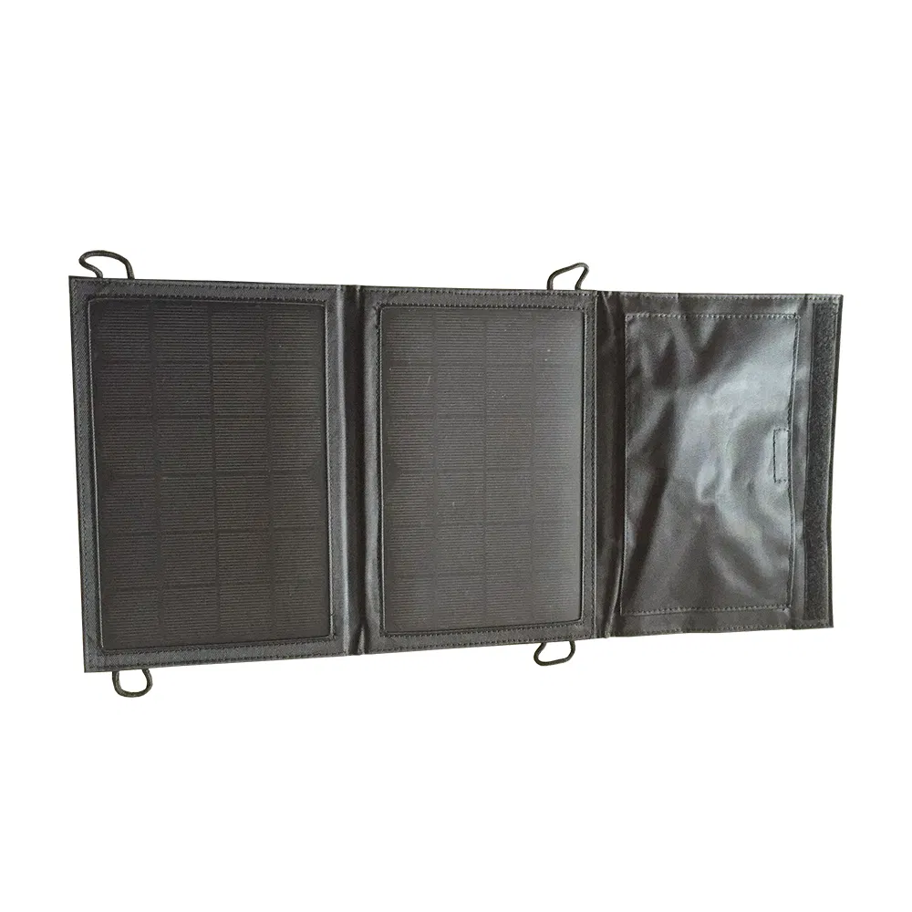 15W Carregador Solar Dobrável à Prova d'Água Painel Solar Portátil com Saída USB para Carregador de Telefone Móvel para Camping Caminhadas Fonte de Energia