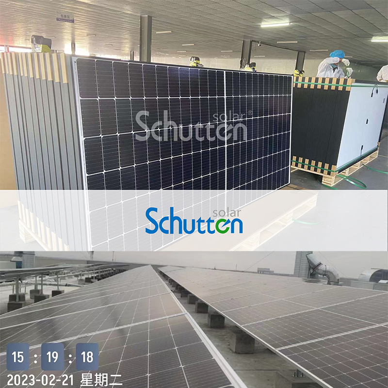 Painéis Solares Comerciais de Alta Eficiência 580W para Grandes Instalações