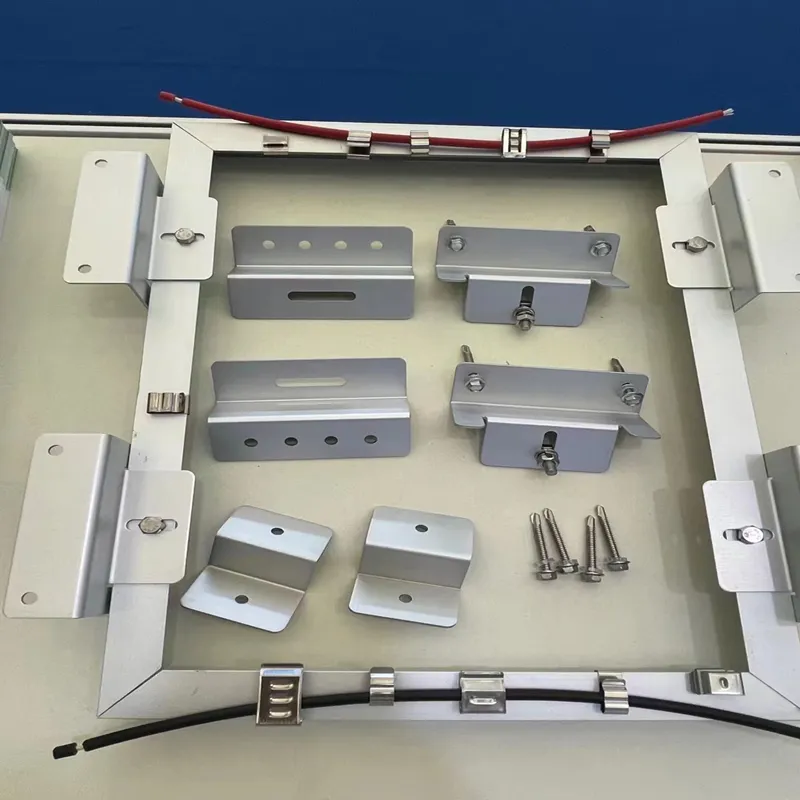 Suportes de Montagem em Alumínio Preto para Painéis Solares Kits de Suportes em Z