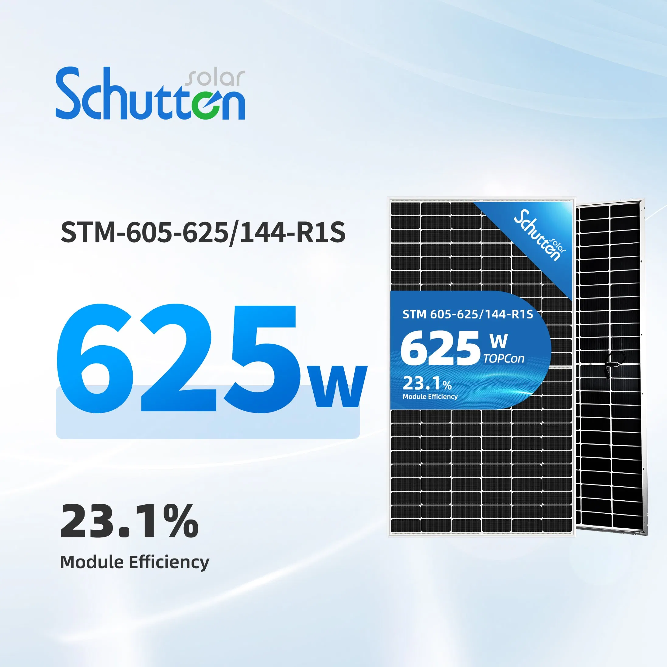 Painéis Solares de Alta Eficiência 610W-630W para Armazenamento de Energia em Casa