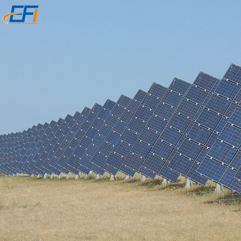 Kits de Montagem de Painéis Solares com Inclinação para Montagem no Solo para Sistema de Painéis Solares