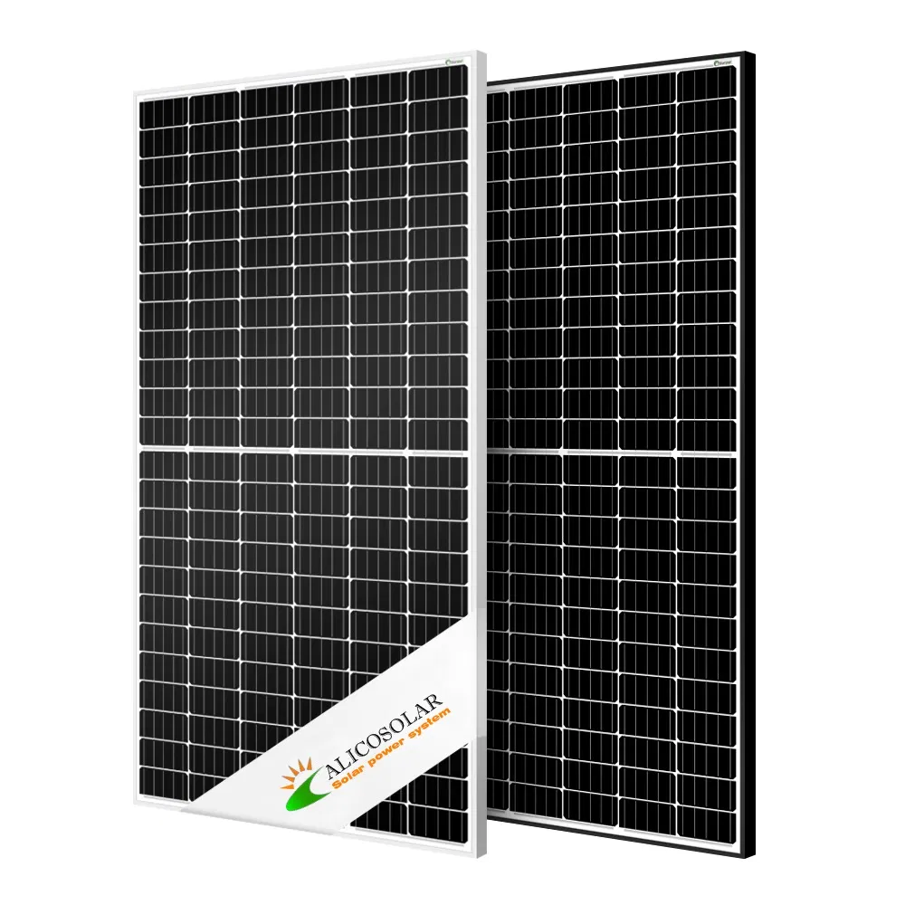 2652 Fornecedor Chinês Preço Barato Ja Solar Longi Risen Trina 144cells Célula Semicortada 450W 5bb Mbb 12bb Painel Solar Mono para Fazenda Solar