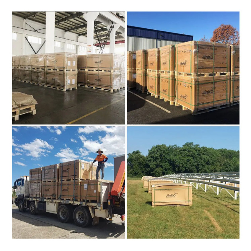 Painéis Solares Bifaciais Jinko 605-630W Tecnologia de Lado Duplo Tipo N 132 Células IP68 Classificação Uso Comercial Industrial Energia Estoque