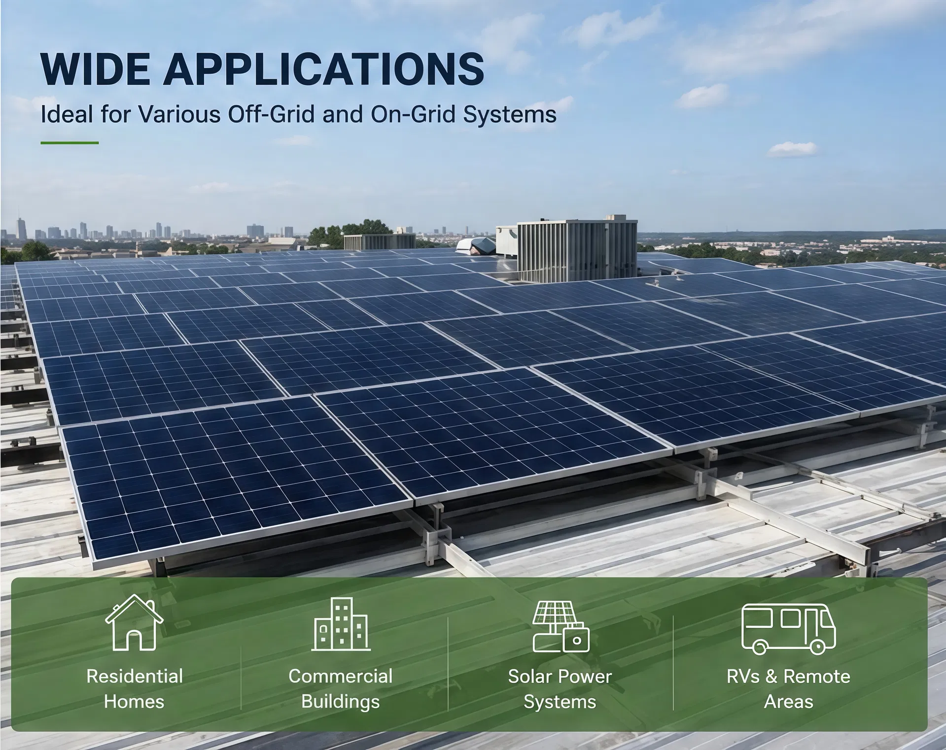 Painel Solar Policristalino para Uso Residencial Econômico