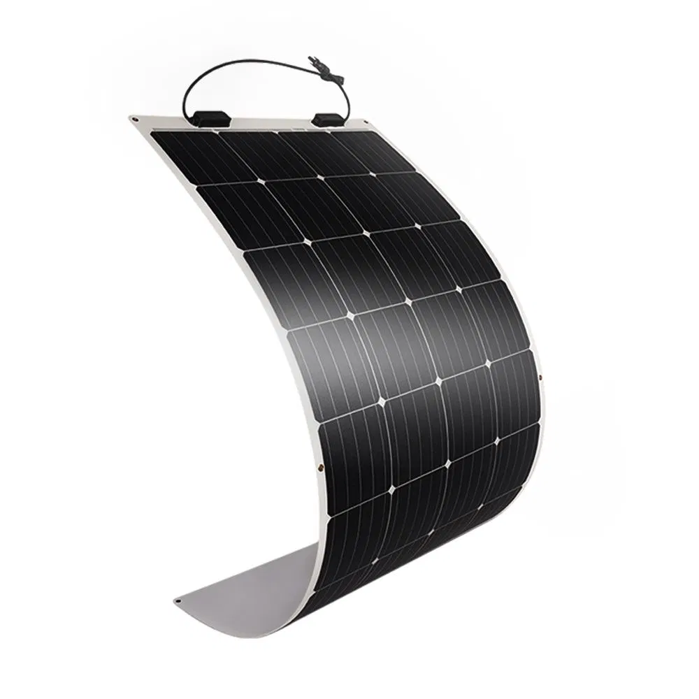 Painel Solar Semi Flexível Dobrável 100W 200W para RV Casa Barco Varanda
