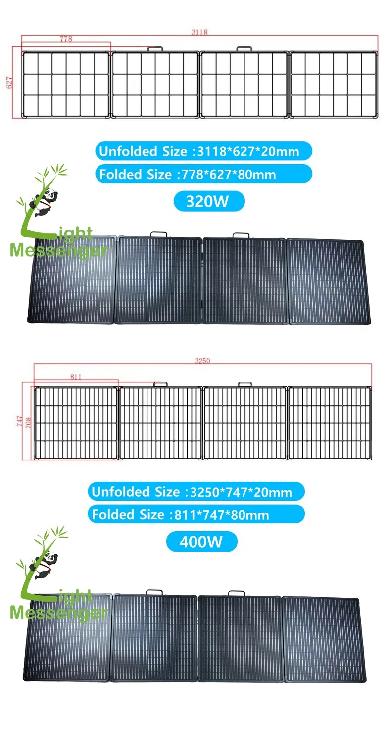 Painel Solar Portátil Dobrável