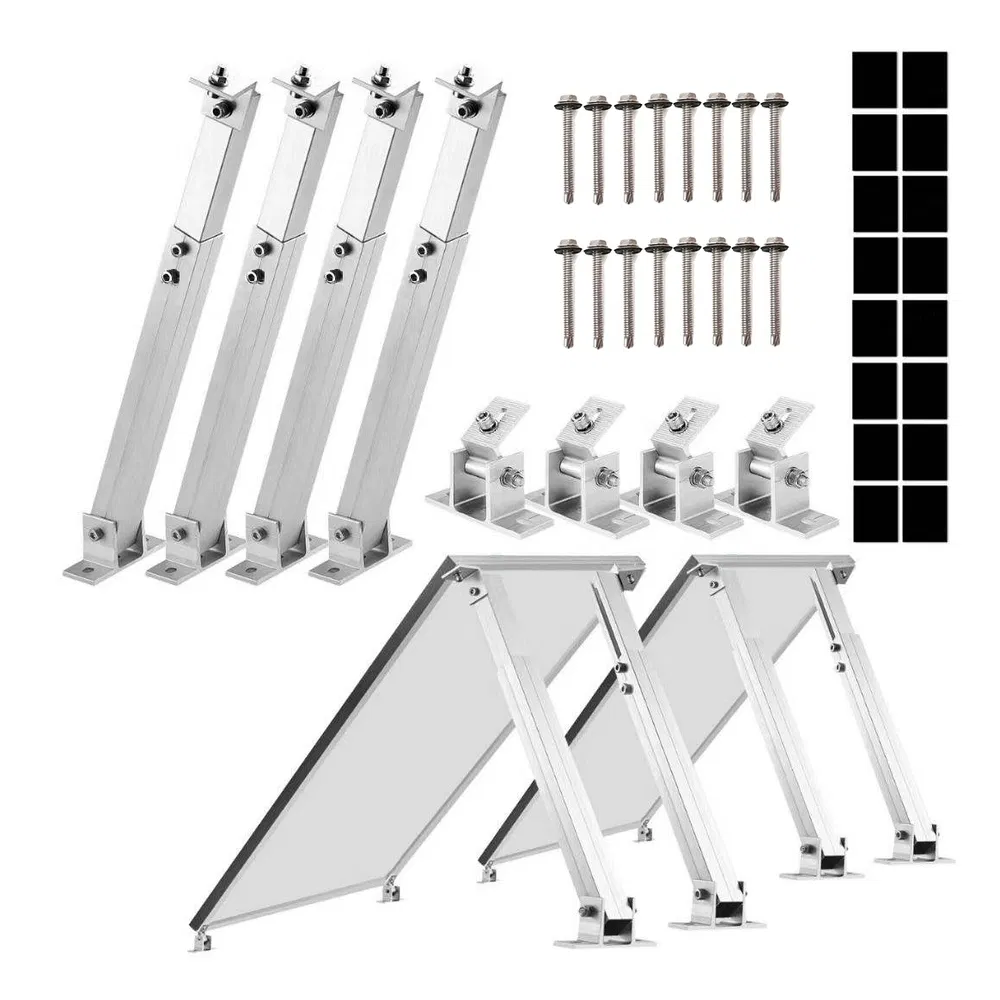 Kit de Suporte Ajustável para Painel Solar PV de Instalação Rápida