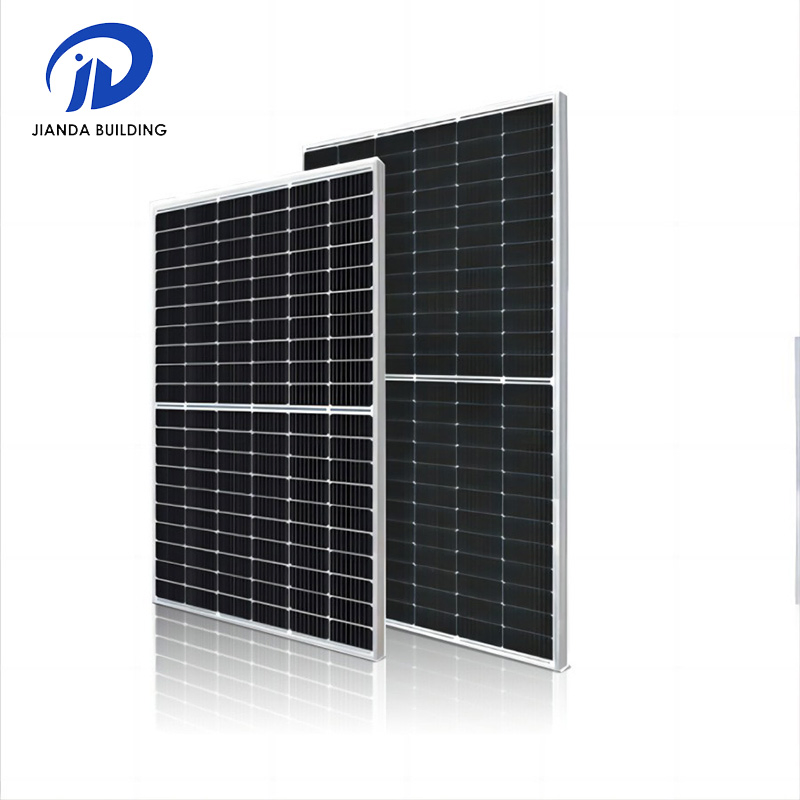 Módulo PV Topcon Painel Solar Painéis Fotovoltaicos 430W 400W 500W 450W 550W Bifacial Todo Preto