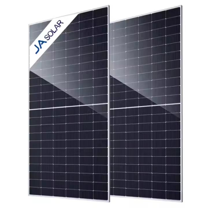 Preço Barato Ja Painéis Solares Jam66D45lb 590W 595W 600W 605W 610W 615W 620W 625W 630W Bifacial Tipo N para Fazenda Solar Comercial