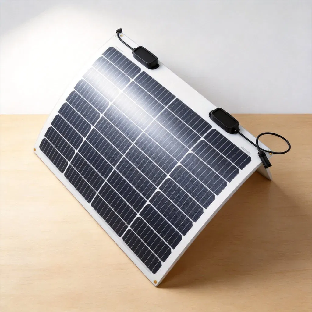 50W Painel Solar Flexível para Rvs, Iates, Camping e Varandas