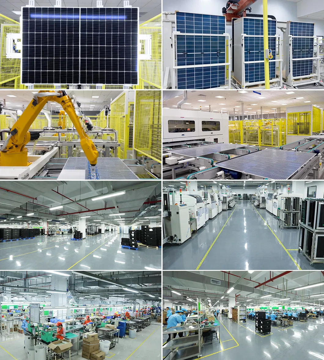 Linha de produção da fábrica de painéis solares