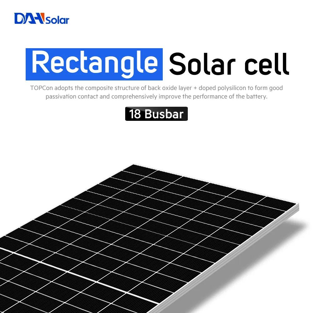 Painéis Solares N Tipo de Alta Eficiência Dah 750W para Sistema de Energia Solar Industrial