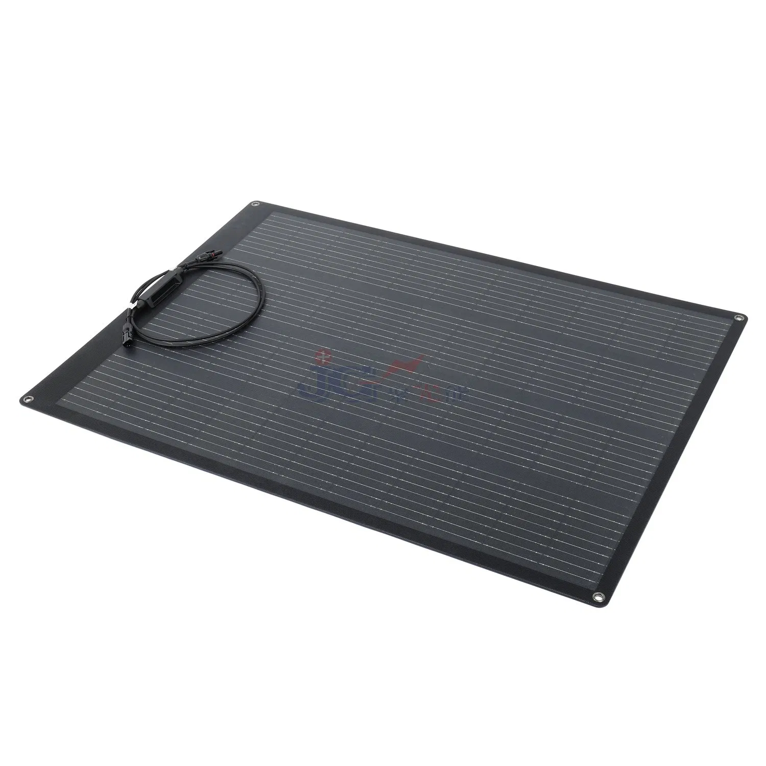 Painel Solar Monocristalino Semi Flexível Preto Personalizado 100W