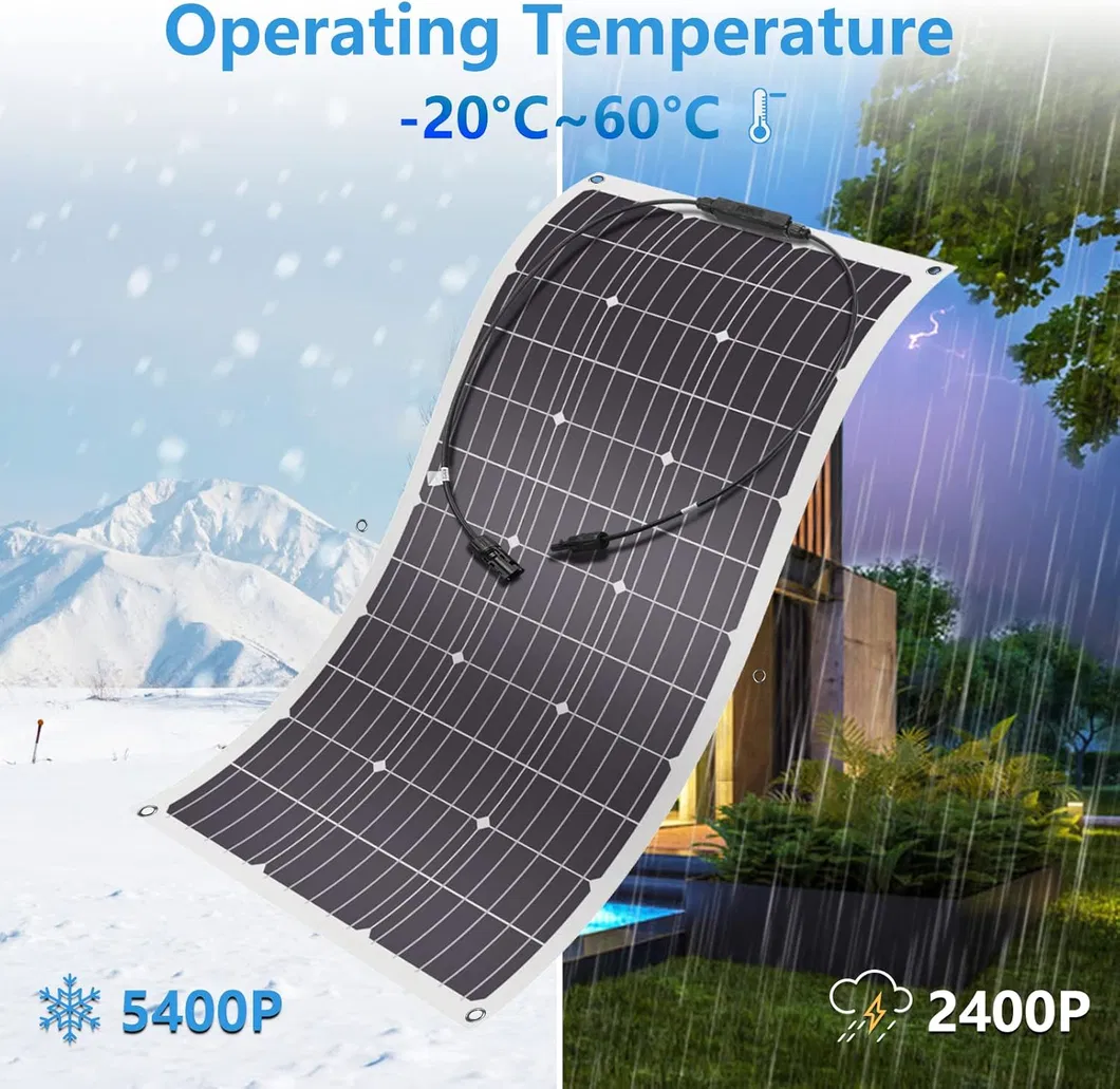 430W Painel Solar Flexível 1900*1140*3mm para Barco Marinho