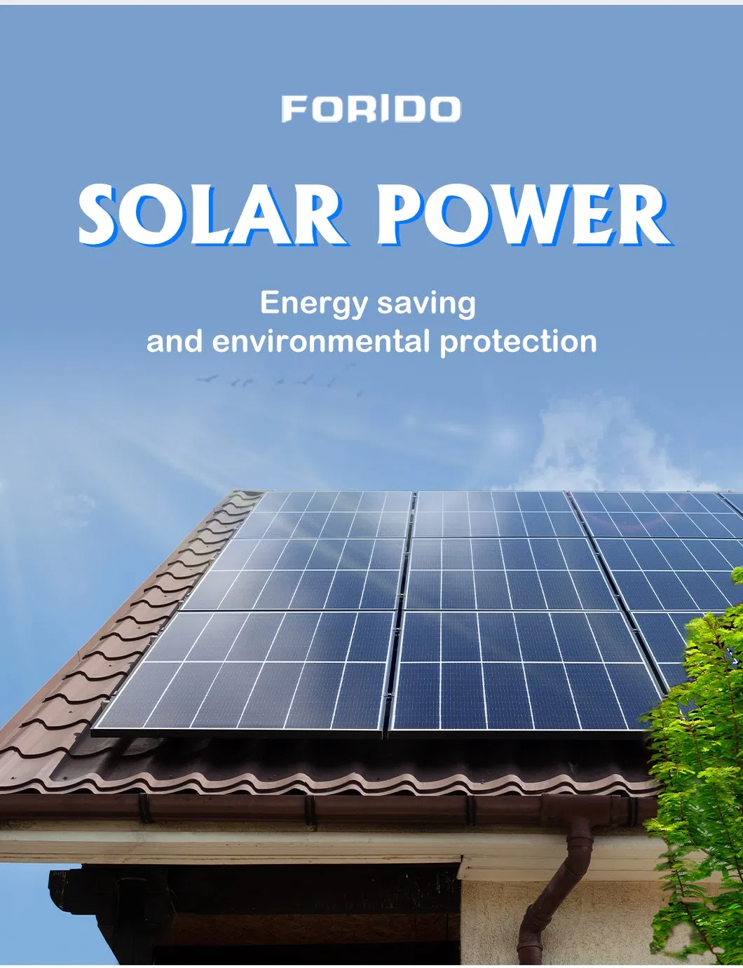 Módulo de Painel Solar Conectado à Rede Residencial 100W-5000W