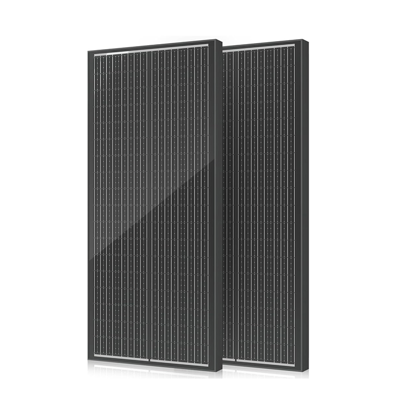 18bb 200W Painel Solar, 2PCS Tipo N 12V/24V 100 Painéis Solares de Watt, 25% Módulo Solar Monocristalino de Alta Eficiência, para RV, Barco, Marinha, Trailer, Fazenda, Telhado