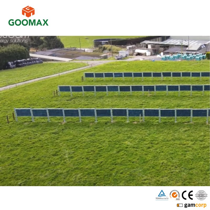 Soluções Verticais de Painéis Solares Goomax Kit de Painéis Solares para Fazendas Energia Sustentável para Fazendas
