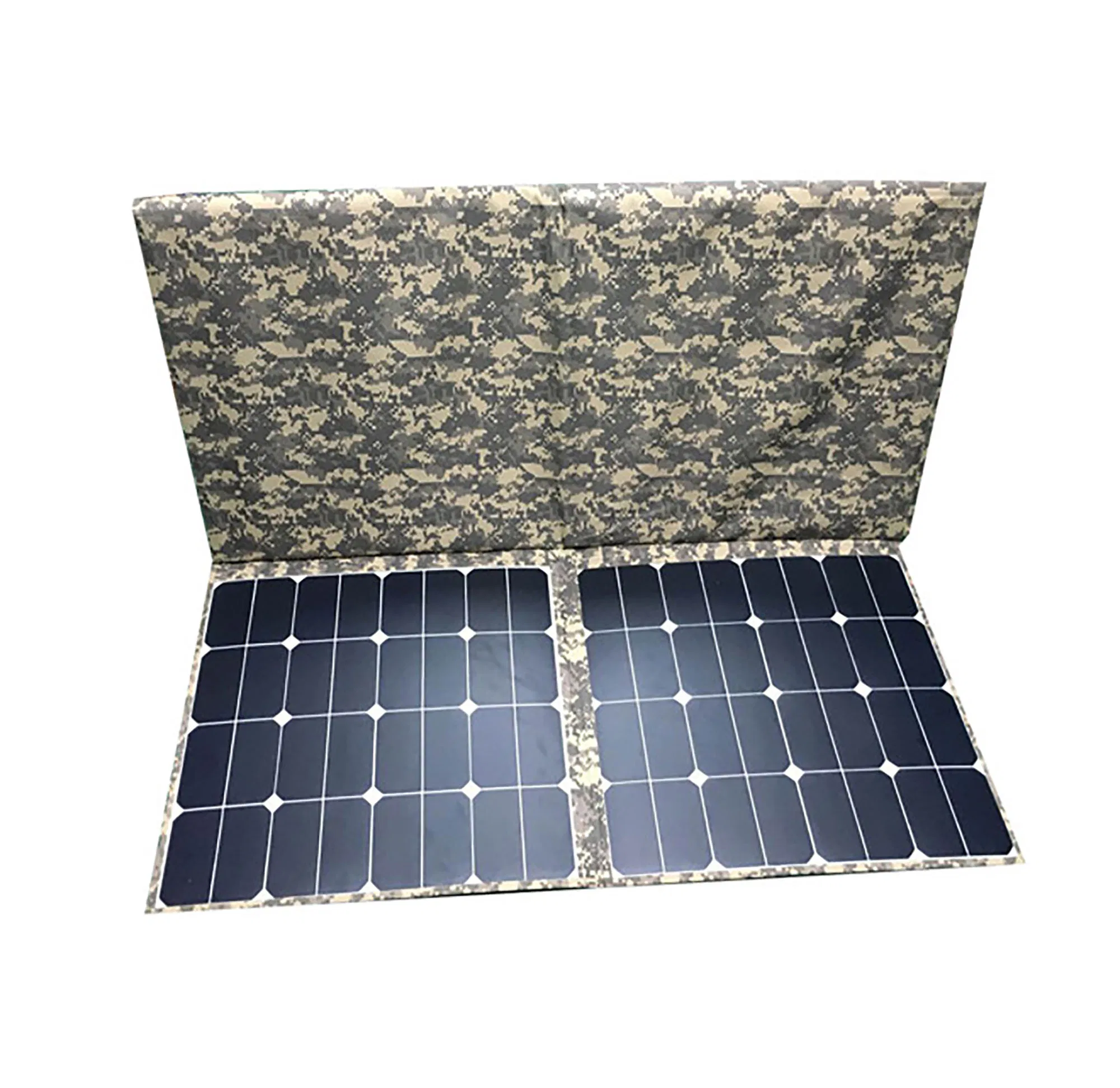 Kit de Painel Solar Monocristalino Portátil e Bateria para Aventuras ao Ar Livre