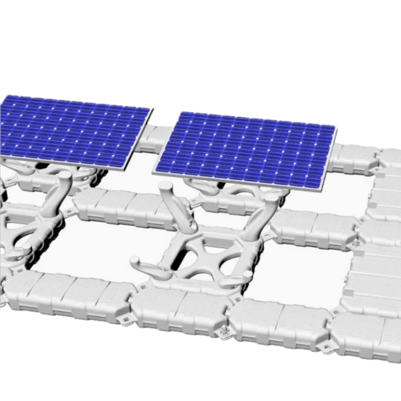 Sistema de Painéis Solares Flutuantes Montados em Plataforma Flutuante Solar