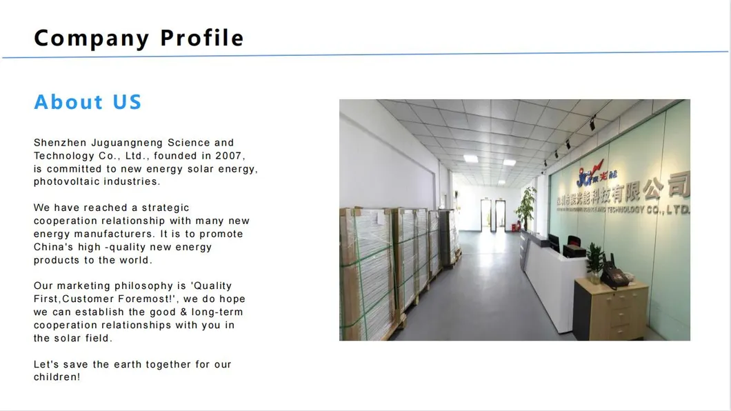 Estrutura de produção de Painel Solar