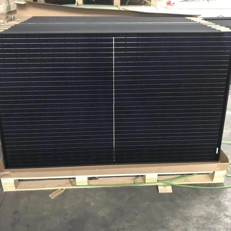 Painéis Solares 600W Painéis Solares de Vidro Duplo Bifaciais para Residencial