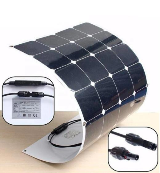 Monocrystalline12V 100W 200W 500W 1000W Suman Nível 1 Painel Solar Flexível para Camping, RV, Marinha