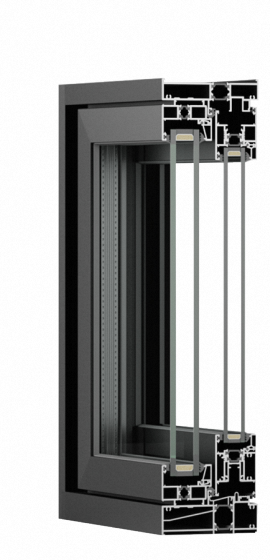 Soundproof Thermal Insulated 125 Series Aluminum Alloy Side Hung Window Smart Opening System EPDM Sealing Sliding Windows