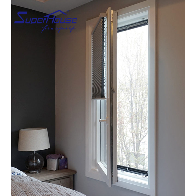 NFRC As2047 Canada Certification Frame Metal Smart Glass Tilt and Turn windows Casement Window and Door