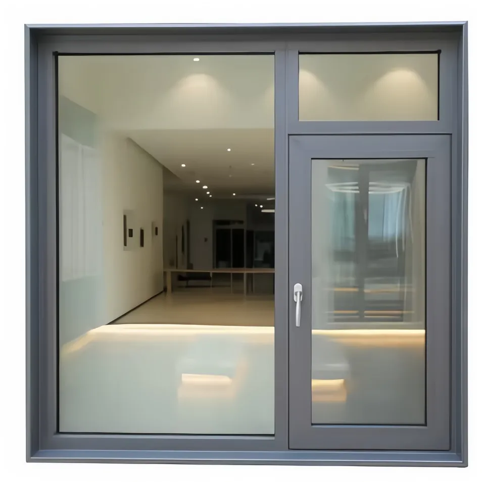 PVC/Aluminum Double Glass Turn and Tilt/ Sliding/Casement /Awning Bay Windows and Doors