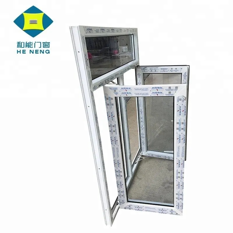 Most Popular China Factory Price Upvc Ventanas Pvc House Doors Windows 3 Panel Triple PVC Casement Window