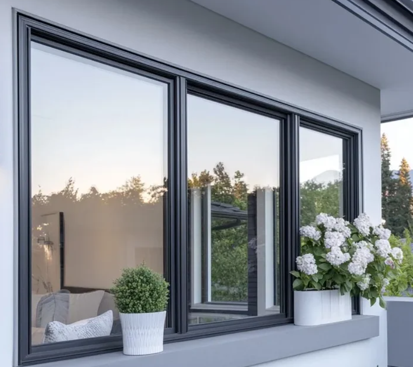 Hurricane Resistant Soundproof Energy Saving Aluminum Frame with Mosquito Net Custom Size Modern Exterior Villa Sliding Window