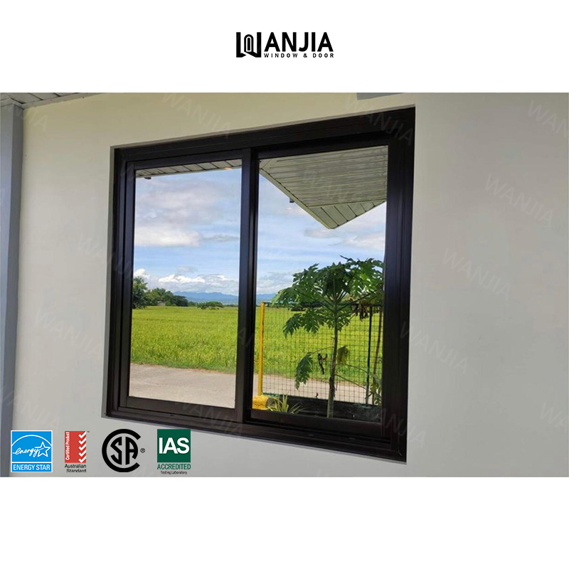 Residential Houses Modern Aluminum Interior Windows Narrow Frames Double Glazed Windows Soundproof Sliding Windows