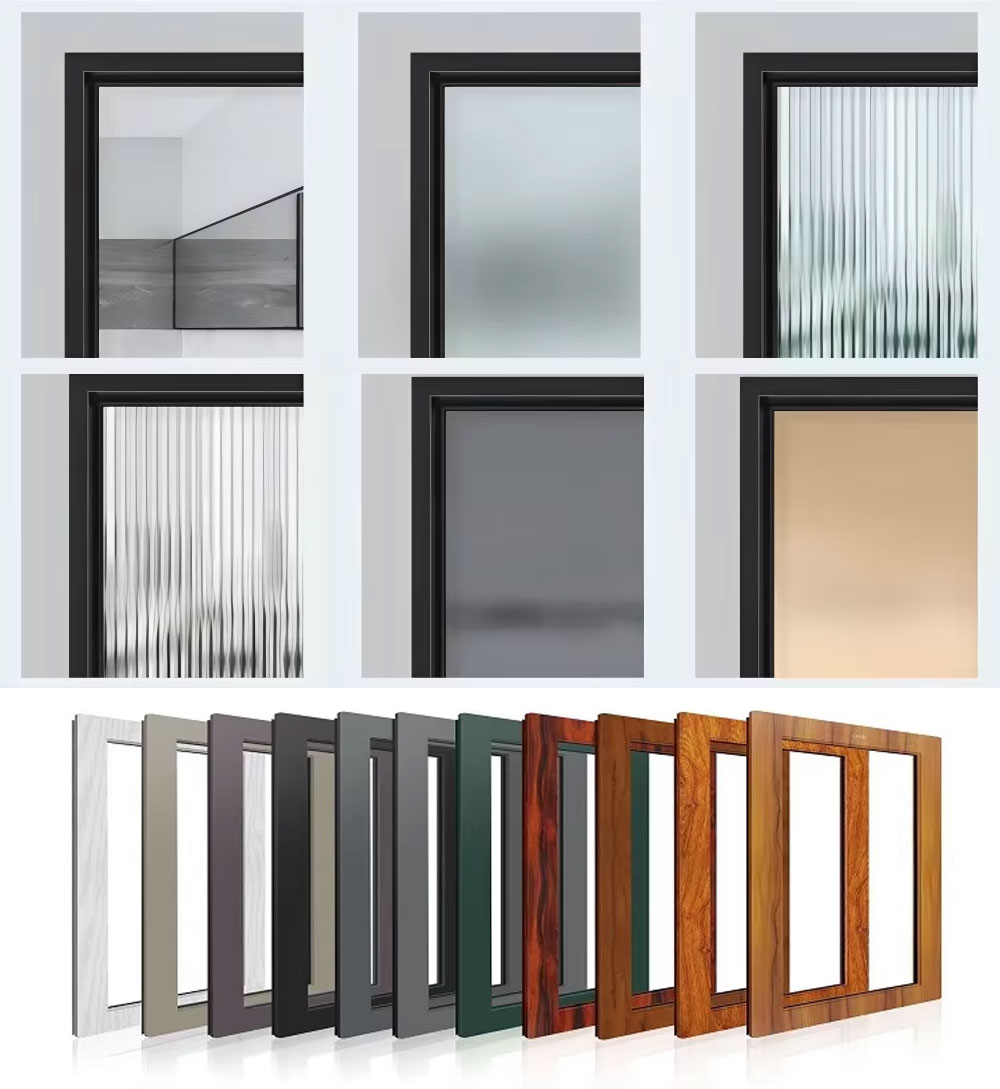 Standards High Quality Residential System Villas Residential Casement Aluminum windows for Houses