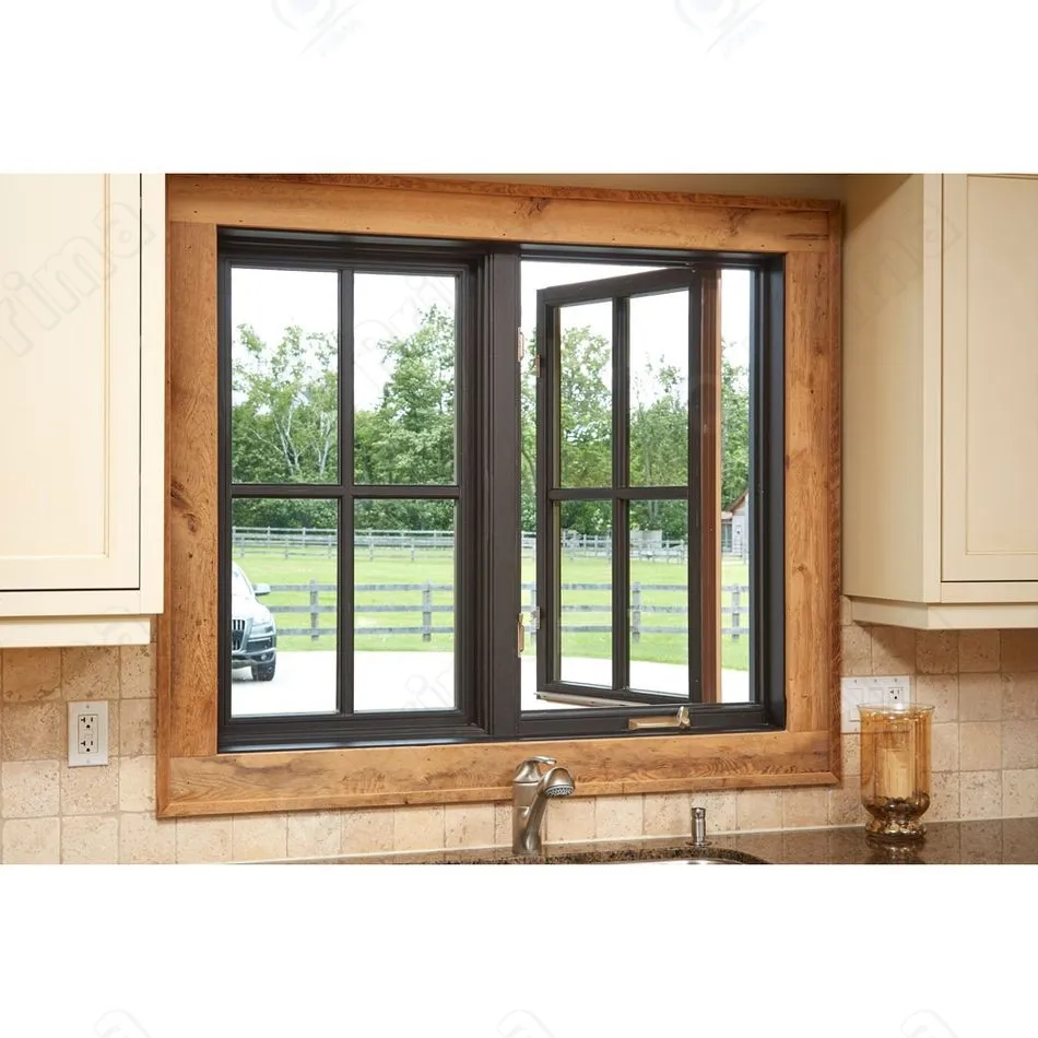 Hurricane Proof Wind Resistant Double Glass Windows Aluminum House Window