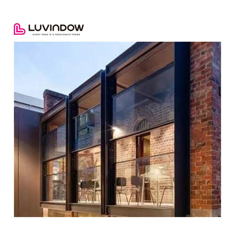 Double Hung Vertical Sliding with Grills Design White Thermal Break Aluminum Windows