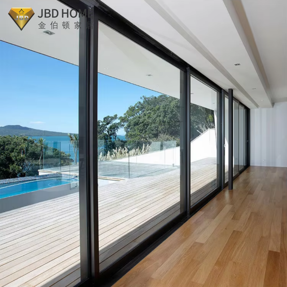 AS 2047 Hot Selling Large Sliding Glass Door High Quality Durable Factory Direct Supplier For Commercial Office Or Luxury Villa