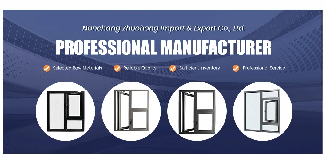Architectural Aluminum Fire-Resistant Window with Thermal Break