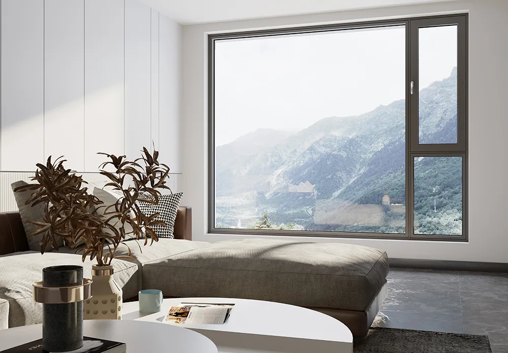 Impact Resistant Double-Sided Casement Premium Series Architectural Aluminum System Window