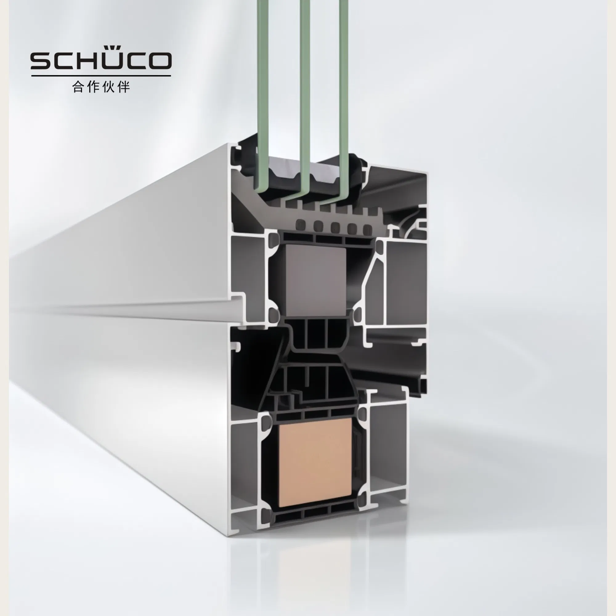 New Design Multi Seal Energy Efficient Aluminium Inward Opening Window for Home Living
