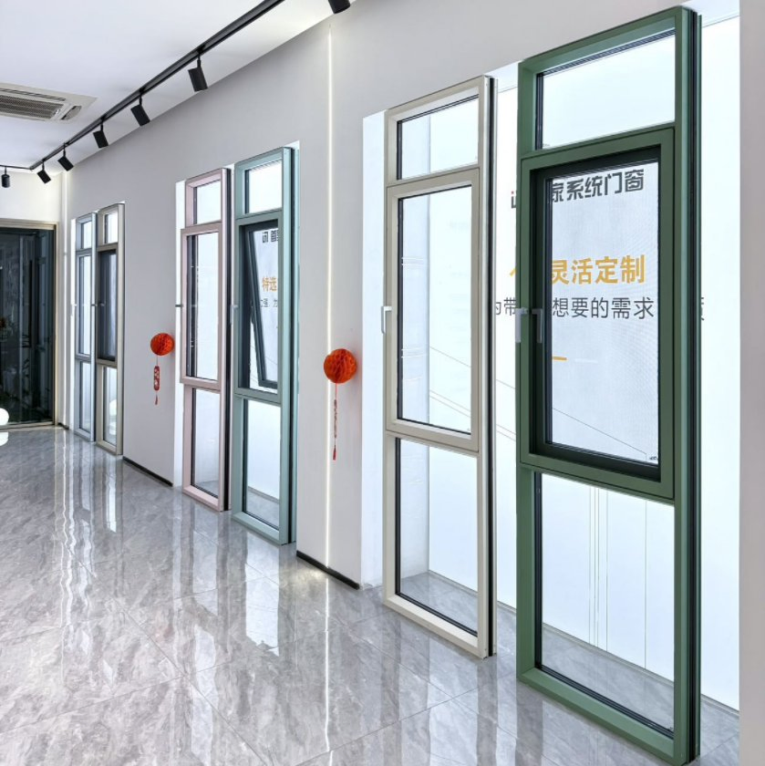 Waterproof Aluminum System Casement Window with EPDM Seal and Stainless Steel Track