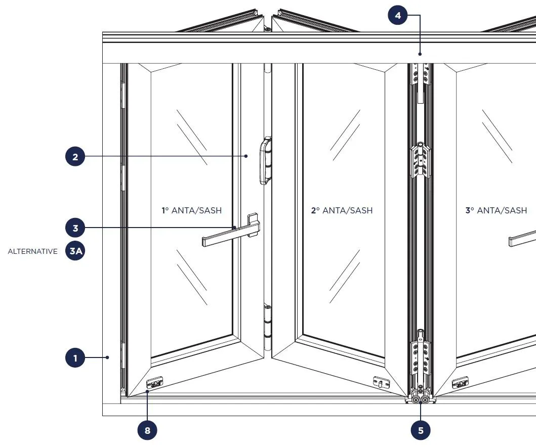 Folding Window Structural Detail
