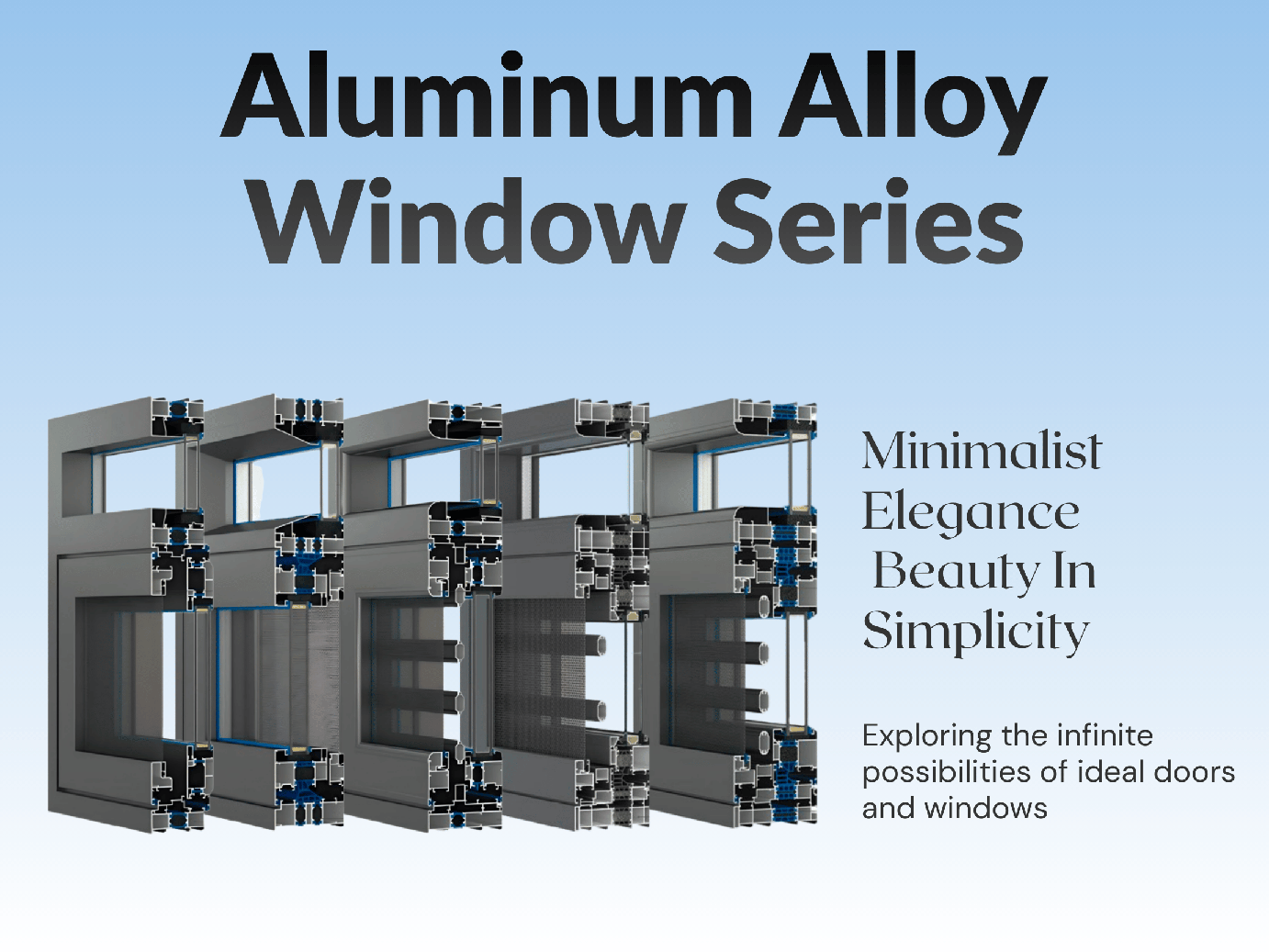 Energy Efficient Aluminum Window Low E Glass Thermal Break Argon Filled EPDM Seal Weatherproof for High Rise Building