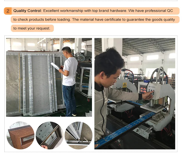 Most Popular China Factory Price Upvc Ventanas Pvc House Doors Windows 3 Panel Triple PVC Casement Window