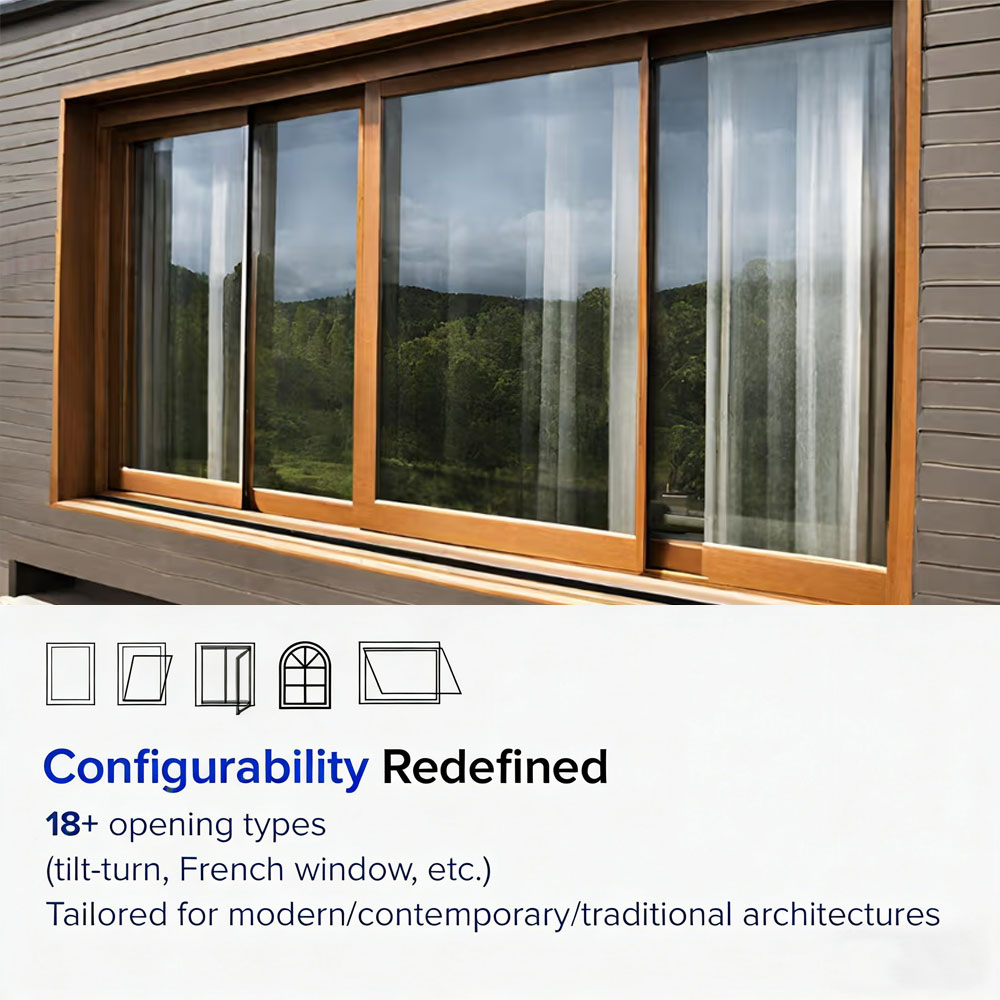 Premium Aluminum Doors and Windows: Customized Double Glazed Soundproof Aluminum Sliding Window for Luxury Villa Residence
