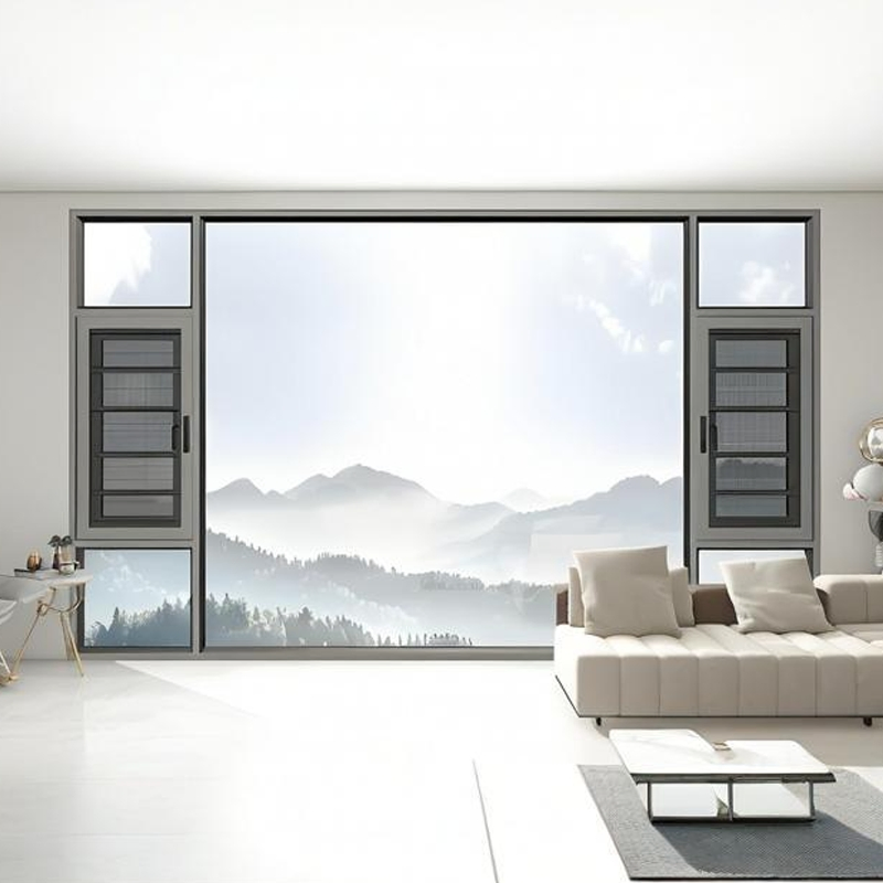 Double Glazing Supplier Thermal Break Factory Manufacturer Custom Aluminum Aluminium Casement Swing Window for Home House Villa Hotel