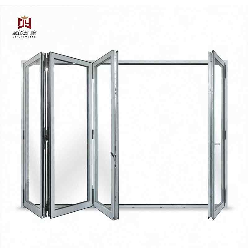 Customized Modern Aluminum Thermal Break Double Glazed Bi-fold Window for Residential Building