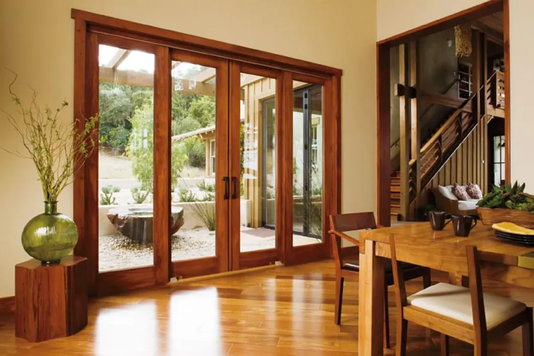 Customized Large Aluminum Fixed Glass Windows Aluminum-Clad Wooden Windows