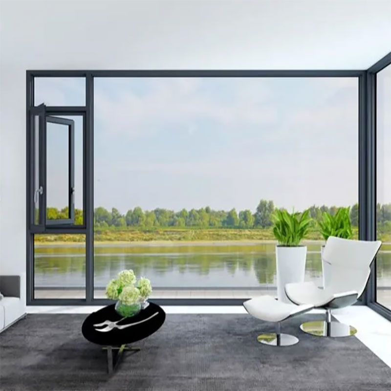 Customized Modern Style Aluminum Alloy Low E Glass Energy Efficient Casement Windows