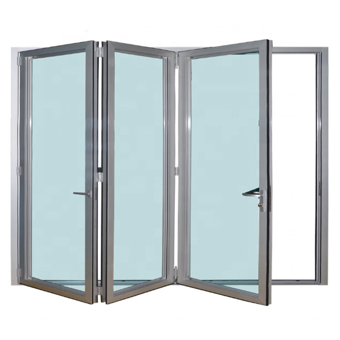 As2047 Cheap Aluminum Bifold Glass Windows Thermal Break Aluminum Folding Window